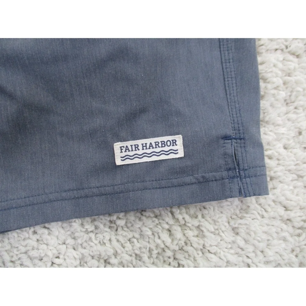 Fair Harbor Swim Trunks Mens 36 Blue Fishing Beach Board Surf Lightweight Water